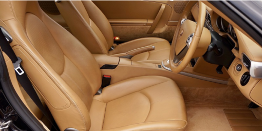 Leather car upholstery