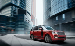 Range Rover with tinted windows